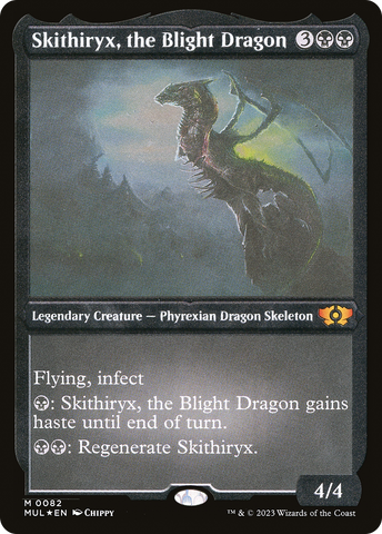 {R} Skithiryx, the Blight Dragon (Foil Etched) [Multiverse Legends][MUL 082]