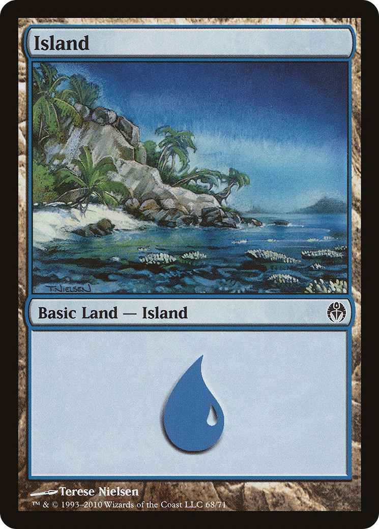 {B}[DDE 068] Island (68) [Duel Decks: Phyrexia vs. the Coalition]