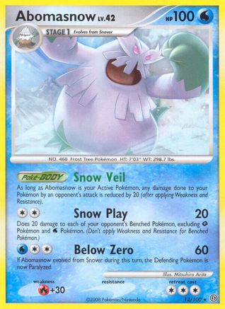[PKM-R] Abomasnow (12/100) [Diamond & Pearl: Stormfront]
