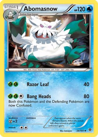 [PKM] Abomasnow (26/101) [Black & White: Plasma Blast]