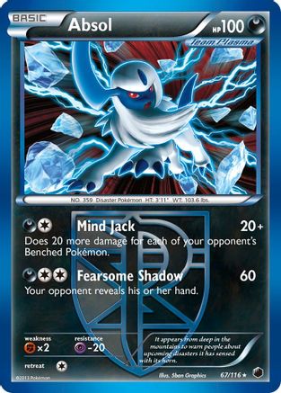 [PKM-R] Absol (67/116) [Black & White: Plasma Freeze]