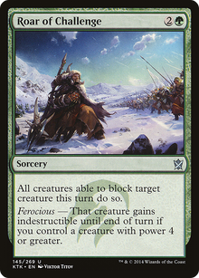 {C} Roar of Challenge [Khans of Tarkir][KTK 145]