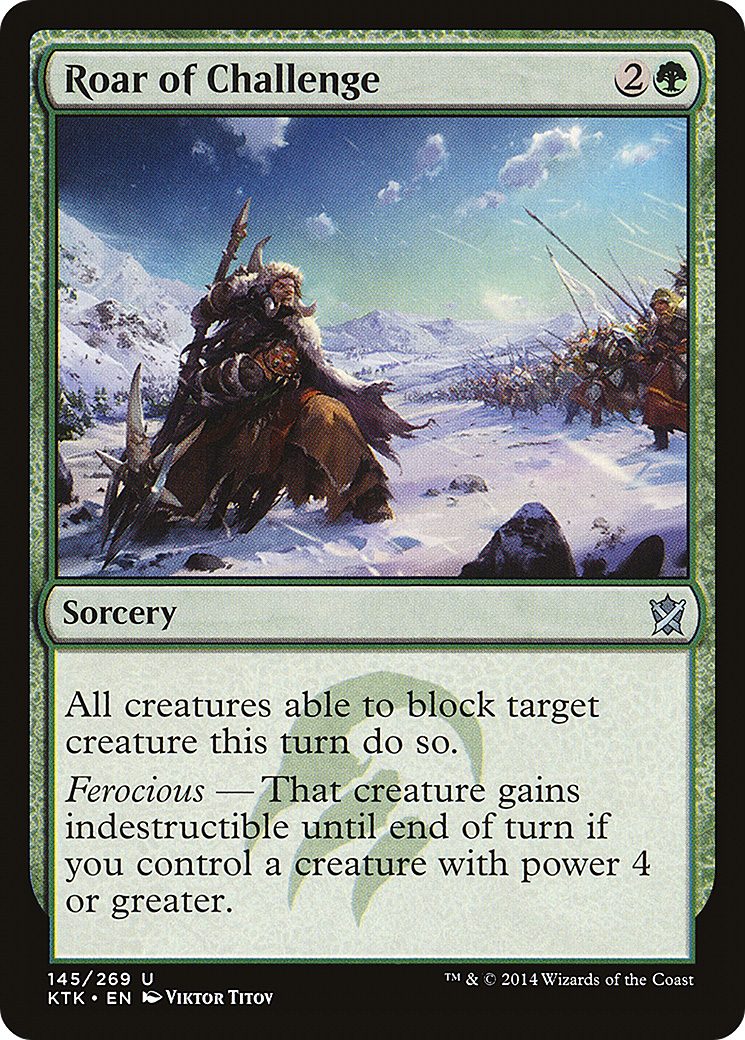 {C} Roar of Challenge [Khans of Tarkir][KTK 145]