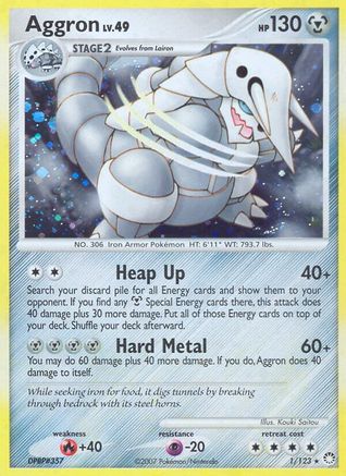 [PKM] Aggron (1/123) [Diamond & Pearl: Mysterious Treasures]