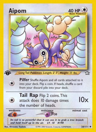 [PKM] Aipom (26/111) [Neo Genesis 1st Edition]