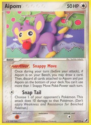[PKM-C] Aipom (34/115) [EX: Unseen Forces]