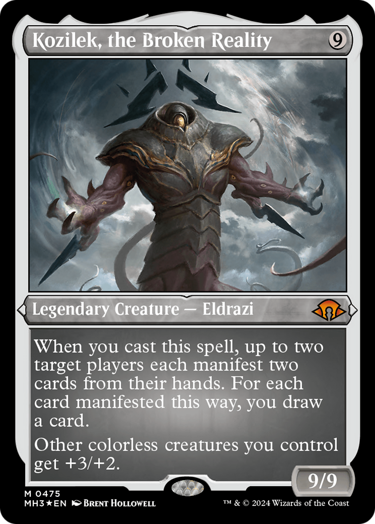{R} Kozilek, the Broken Reality (Foil Etched) [Modern Horizons 3][MH3 475]