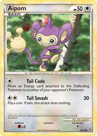 [PKM] Aipom (43/95) [HeartGold & SoulSilver: Unleashed]