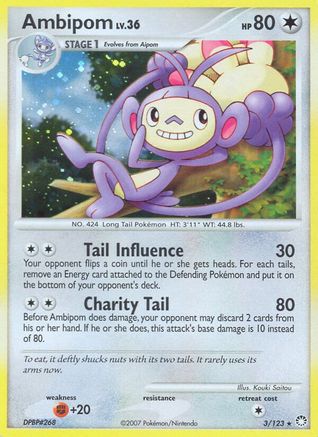 [PKM-R] Ambipom (3/123) [Diamond & Pearl: Mysterious Treasures]