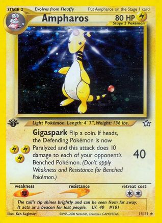[PKM-R] Ampharos (1/111) [Neo Genesis 1st Edition]