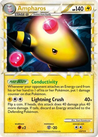 [PKM] Ampharos (105/123) [HeartGold & SoulSilver: Base Set]