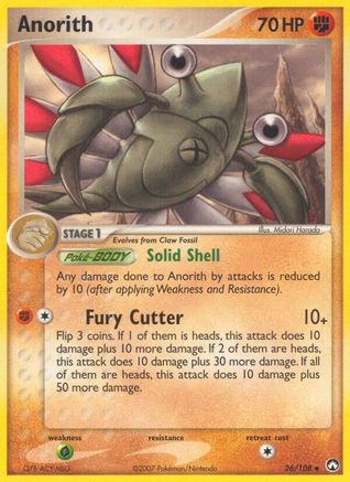 [PKM] Anorith (26/108) (Stamped) [EX: Power Keepers]