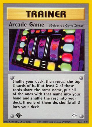 [PKM] Arcade Game (83/111) [Neo Genesis 1st Edition]