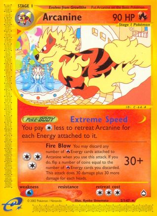 [PKM-R] Arcanine (2/147) [Aquapolis]
