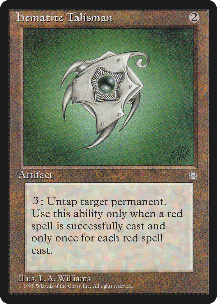 {C} Hematite Talisman [Ice Age][ICE 320]