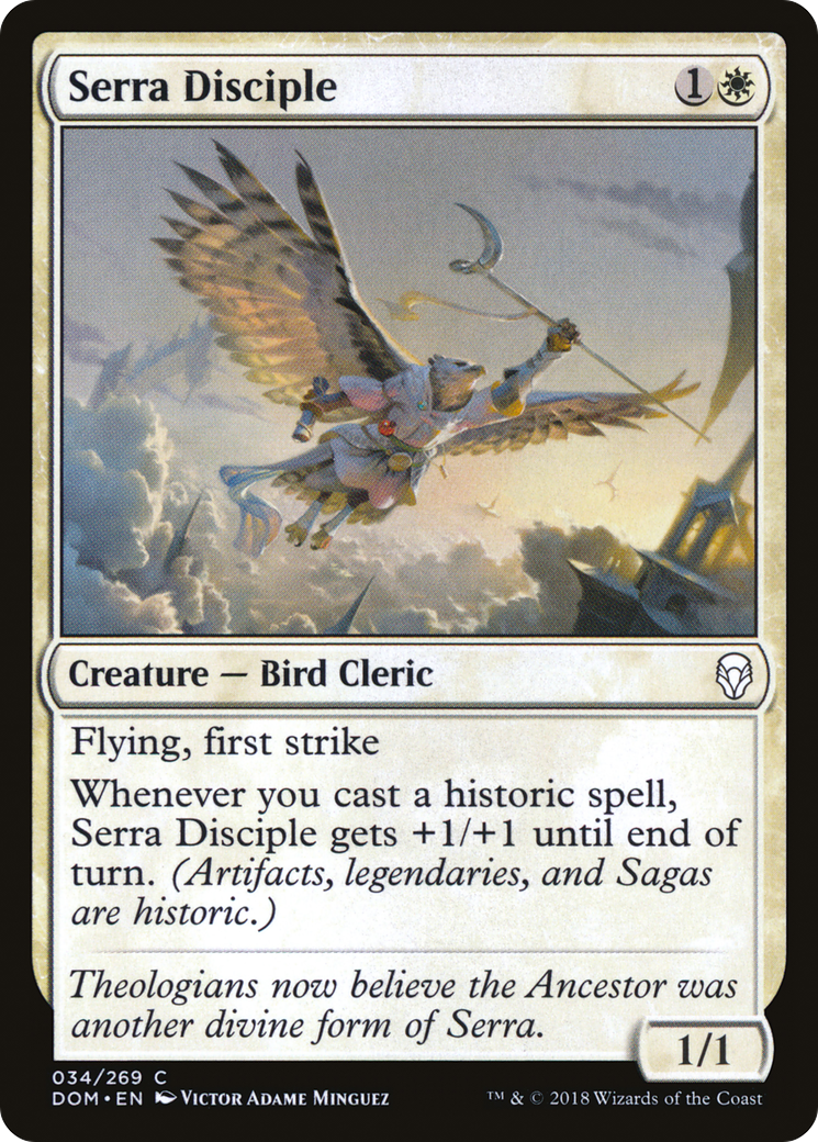 {C} Serra Disciple [Dominaria][DOM 034]
