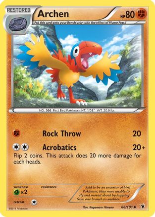 [PKM-C] Archen (66/101) [Black & White: Noble Victories]