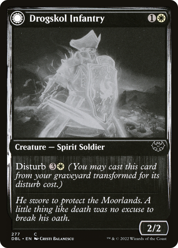 {C} Drogskol Infantry // Drogskol Armaments [Innistrad: Double Feature][DBL 277]