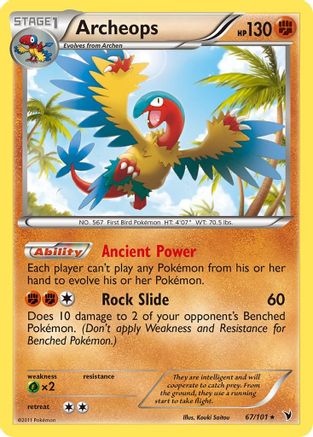 [PKM-R] Archeops (67/101) [Black & White: Noble Victories]
