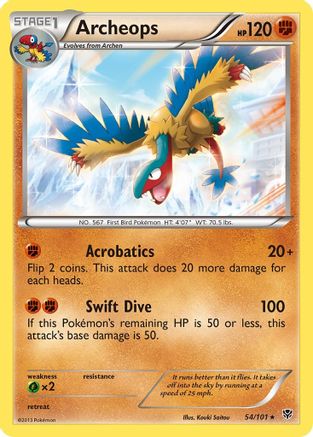 [PKM] Archeops (54/101) [Black & White: Plasma Blast]