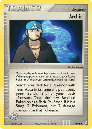 [PKM] Archie (71/95) [EX: Team Magma vs Team Aqua]