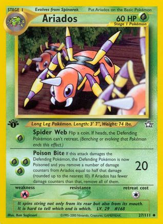 [PKM] Ariados (27/111) [Neo Genesis 1st Edition]
