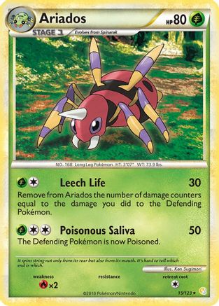 [PKM] Ariados (15/123) [HeartGold & SoulSilver: Base Set]