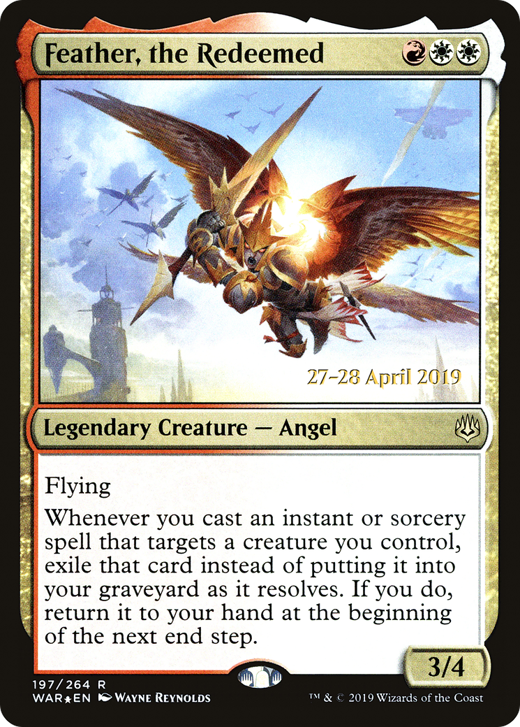 {R} Feather, the Redeemed [War of the Spark Prerelease Promos][PR WAR 197]