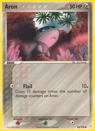 [PKM] Aron (44/100) [EX: Crystal Guardians]