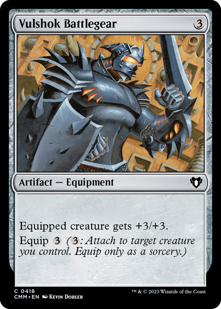 {C} Vulshok Battlegear [Commander Masters][CMM 418]