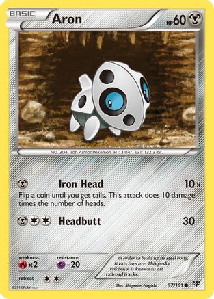 [PKM] Aron (57/101) [Black & White: Plasma Blast]