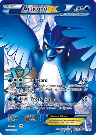 [PKM] Articuno EX (132/135) [Black & White: Plasma Storm]