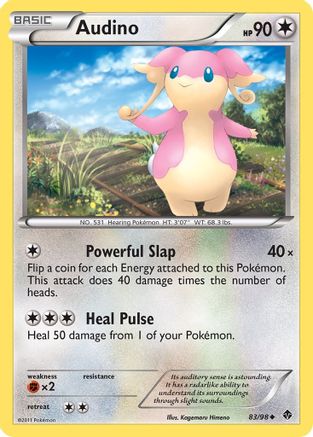 [PKM] Audino (83/98) [Black & White: Emerging Powers]