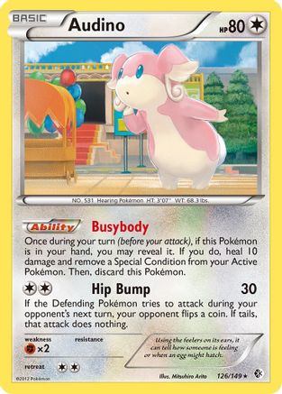 [PKM] Audino (126/149) [Black & White: Boundaries Crossed]