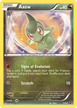 [PKM] Axew (12/20) [Black & White: Dragon Vault]