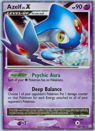 [PKM-R] Azelf LV.X (140/146) [Diamond & Pearl: Legends Awakened]