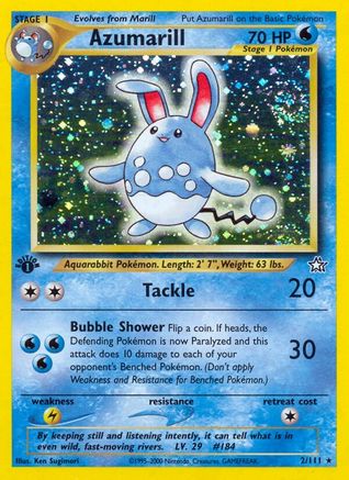 [PKM] Azumarill (2/111) [Neo Genesis 1st Edition]