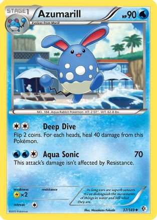 [PKM-C] Azumarill (37/149) [Black & White: Boundaries Crossed]