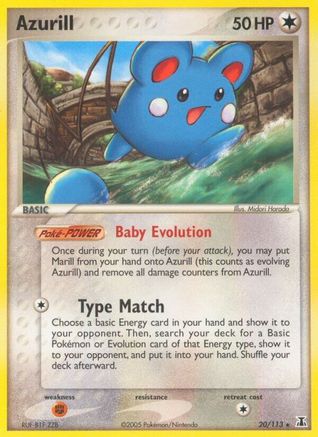 [PKM] Azurill (20/113) (Stamped) [EX: Delta Species]