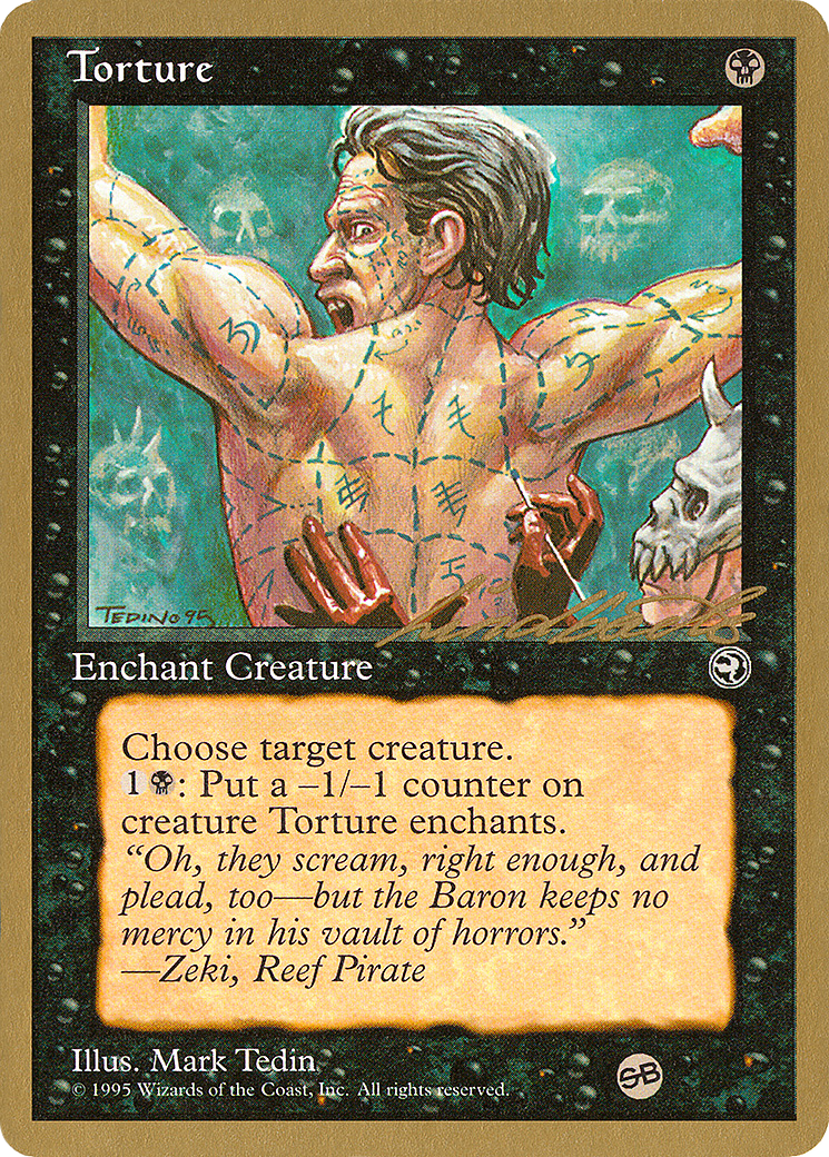 {C} Torture (Leon Lindback) (SB) [Pro Tour Collector Set][GB PTC LL59SB] - Misty Mountain Games