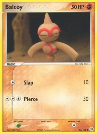 [PKM-C] Baltoy (43/106) (Stamped) [EX: Emerald]