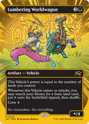 {@R} Lumbering Worldwagon (Borderless) (First-Place Foil) [Aetherdrift][DFT 528]