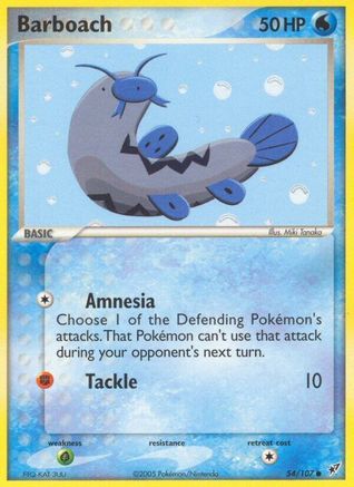 [PKM] Barboach (54/107) (Stamped) [EX: Deoxys]