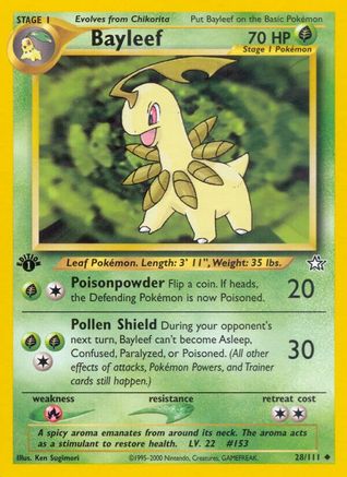 [PKM] Bayleef (28/111) [Neo Genesis 1st Edition]