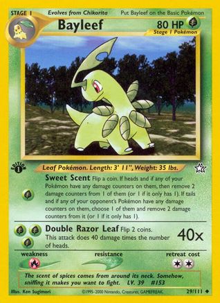 [PKM] Bayleef (29/111) [Neo Genesis 1st Edition]