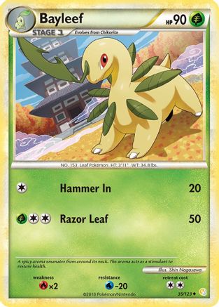 [PKM] Bayleef (35/123) [HeartGold & SoulSilver: Base Set]