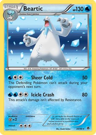 [PKM] Beartic (30/98) [Black & White: Emerging Powers]