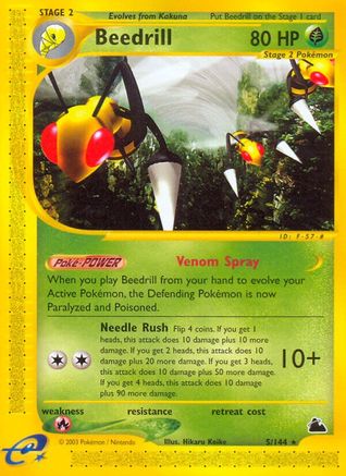 [PKM] Beedrill (5/144) [Skyridge]