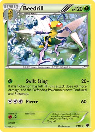 [PKM] Beedrill (3/116) [Black & White: Plasma Freeze]