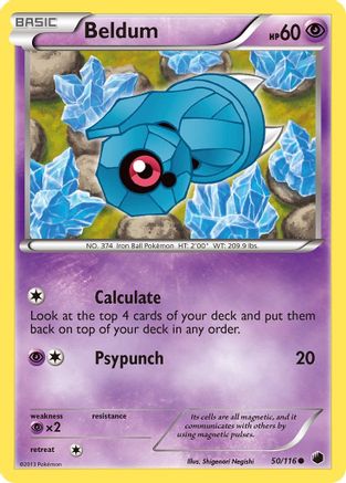 [PKM-C] Beldum (50/116) [Black & White: Plasma Freeze]